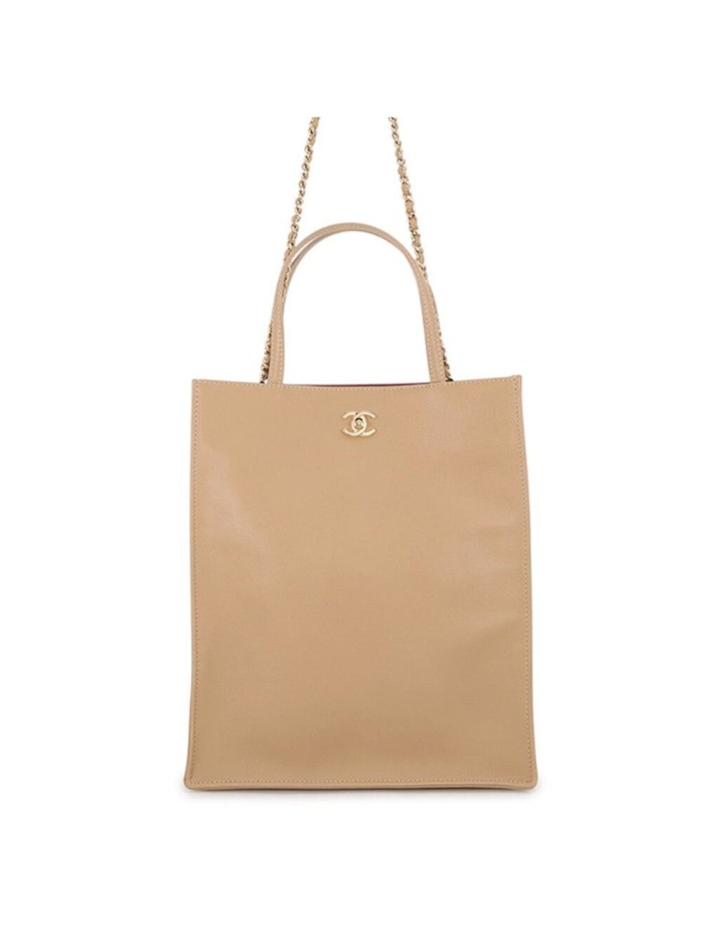 Chanel Tote Bag Small Shopping CC Logo
